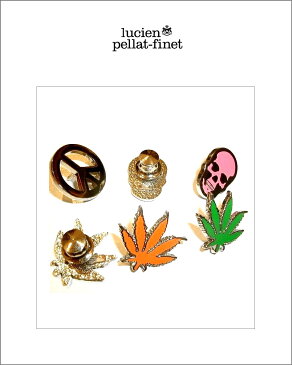 【lucien pellat-finet”Leaf-Pins”orange】