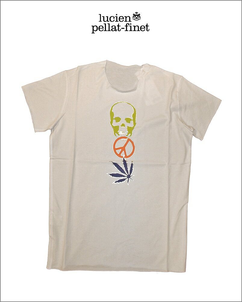 ルシアンペラフィネ 3シンボル Tシャツ スカル リーフ ピースlucien pellat-finet 3Symbols Tshirt
