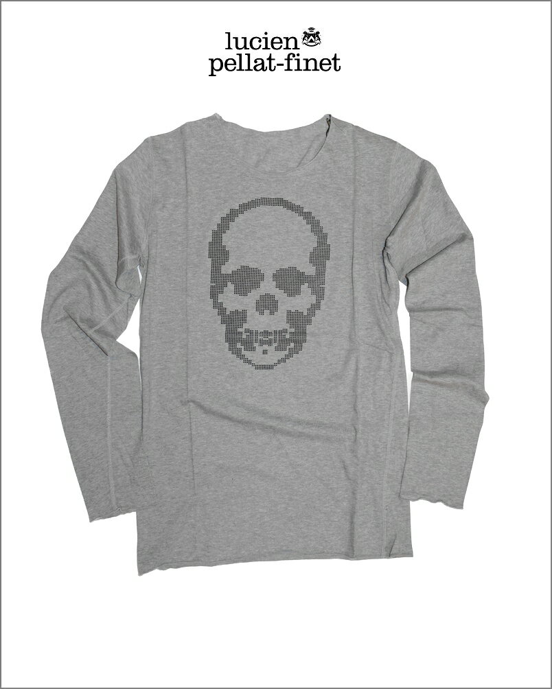 륷ڥե  ԥTlucien pellat-finet PixelSkull Tshirt Grey