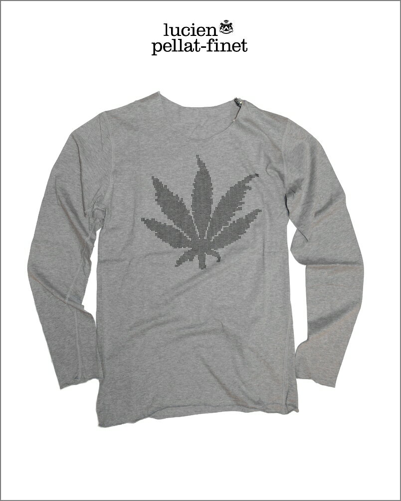 륷ڥե ꡼ ԥ Tlucien pellat-finet Pixel Leaf Tshirt Grey