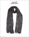 【ルシアンペラフィネ”カシミヤストール】【lucien pellat-finet”Skull＆Leaf-Cashmere Scarf/Grey】