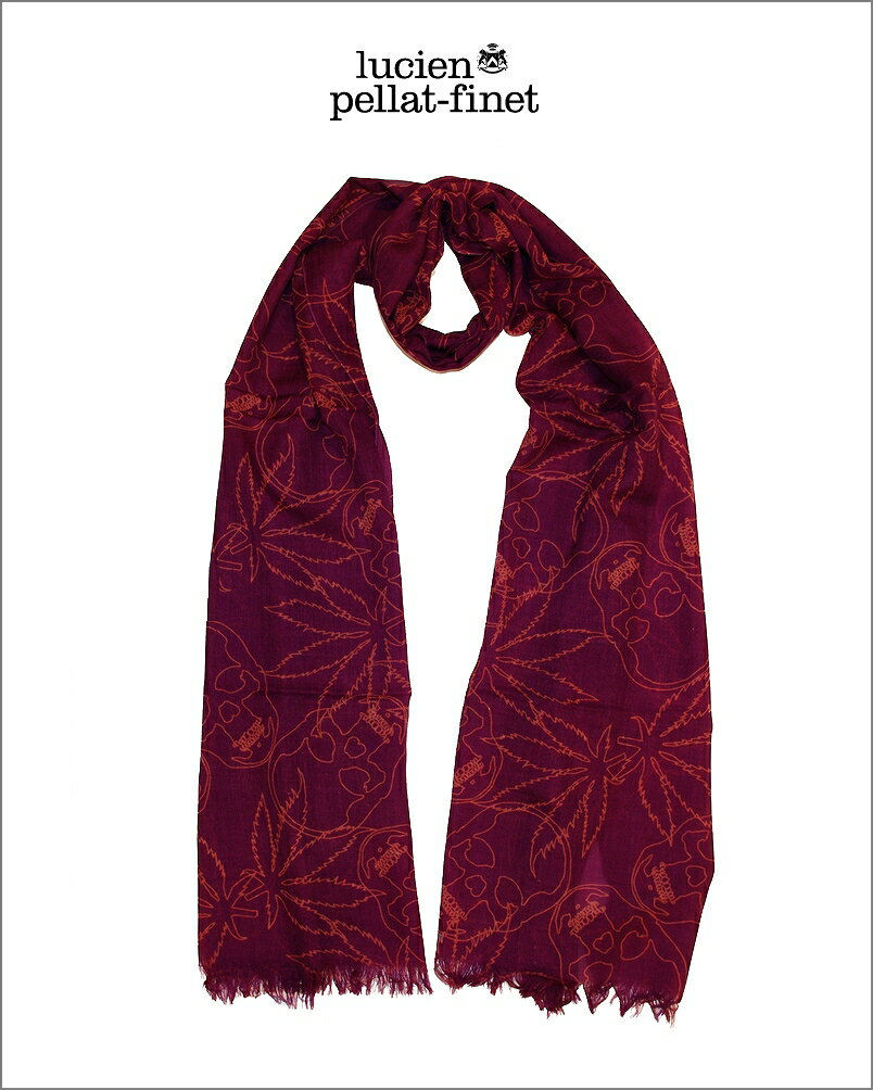 ڥ륷ڥե͡ɥߥ䥹ȡۡlucien pellat-finetSkullLeaf-Cashmere Scarf/Tra...