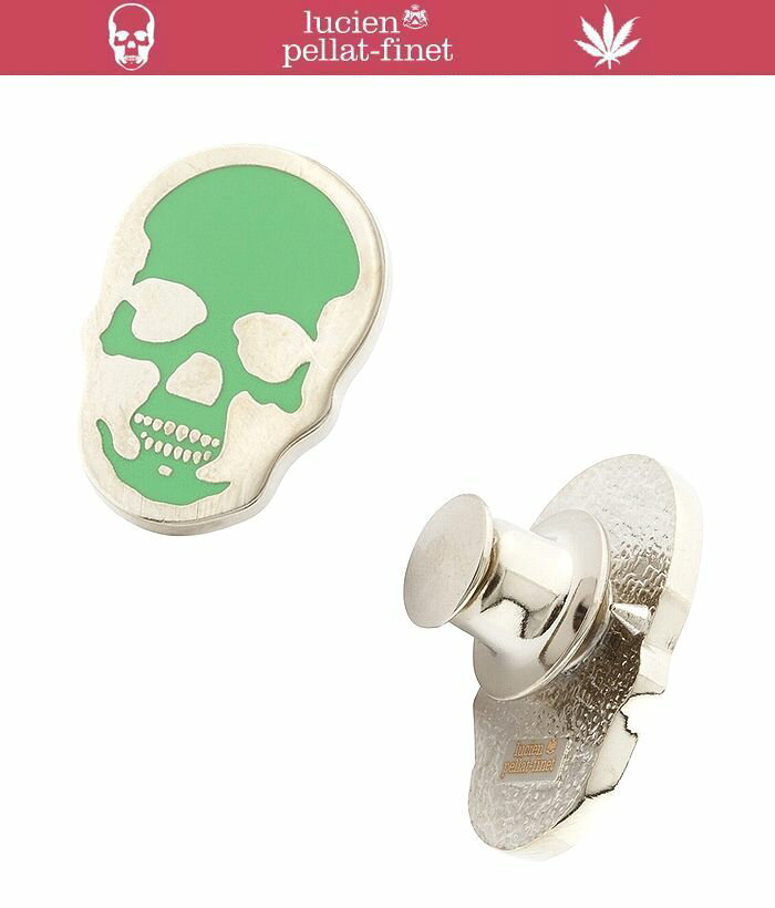 【lucien pellat-finet”skull-Pins”green】