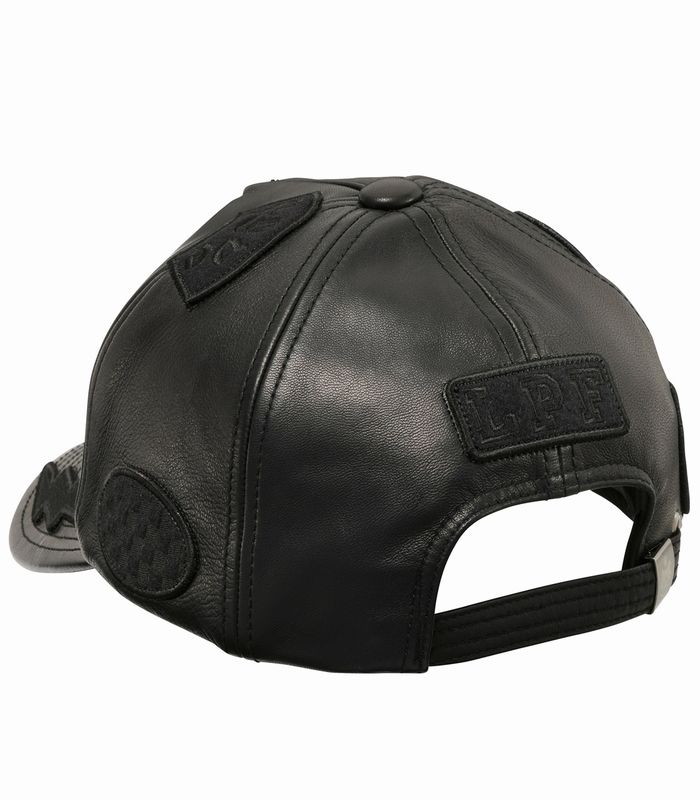 ルシアンペラフィネ　スカル　パッチワーク　ワッペン　レザー　キャップlucien pellat-finet SKULL Cap送料無料(東北/北海道/沖縄/離島除外)