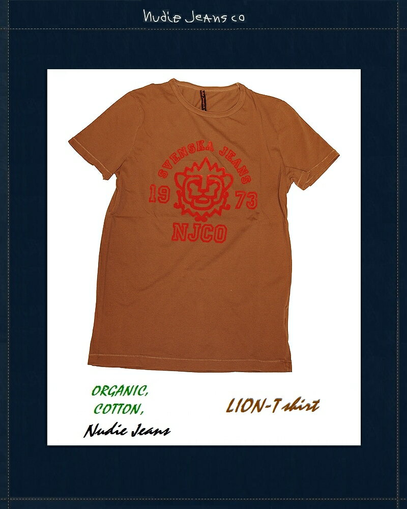 Nudie Jeans ̡ǥ LION T 饤 ץT 