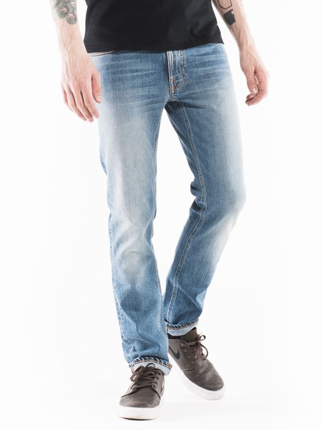 ̡ǥ NudieJeans ե ǥåե L32ThinFinnIndigoShuffle̲...