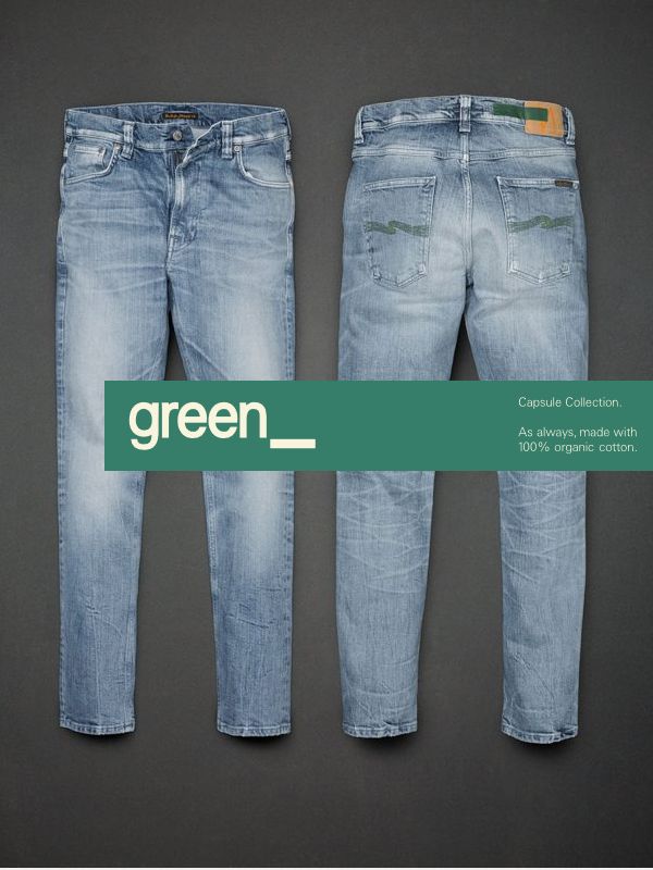 ヌーディージーンズ ヌーディージーンズ　グリーン　カプセルコレクション　世界限定モデル　リーンディーン　ウォーン　イン　グリーンNudieJeans GREEN　CAPSULE　COLLECTION　LEANDEEN　WORN IN GREEN　デニム　スウェーデン