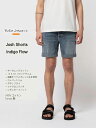 NUDIE JEANS &nbsp;ヌーディージーンズ…………………………………………………………………………元ヨーロッパLEEのデザイナーが手掛ける北欧”スウェーデンから世界に向けて発信される拘りのデニムブランド”ヌーディージーンズ……………………………………………………………………………Josh Shorts Indigo Flow　ジョシュ・ショーツ &nbsp;インディゴ・フロー.ヌーディ—ジーンズのレギュラーフィット。都会の大人達にもぴったいな洗練されたショートパンツ。ショートパンツが苦手な大人にもおすすめ。オーガニック・リジッドデニムで作られた、レギュラーフィットのショートパンツです。 クラシックな5つポケットの膝丈ショートパンツ。ボタンフライ、コットン100％。ジャクロンパッチ。裾は裁断ハサミで断ち切りロールアップ、両サイドはステッチ留めされています。 ……………………………………………………………………………■Color…Indigo Flow　 &nbsp;インディゴ・フロー.10.5オンスの環境に優しいオーガニックコットンを使用したリジッドデニム。このウォッシュドデニムのショートパンツは、ミドルブルーをベースに濃淡の効いた色味が特徴です。 インディゴの濃淡、ヒゲやアタリが魅力のショートパンツ。手触りは柔らかく桃のような表面で、抜群の穿き心地です。 この穿き心地の良さは、左綾のデニムによるものです。チュニジア製。……………………………………………………………………………■サイズ感についてノンストレッチのため少しゆったり目のフィット感が特徴。※ヌーディ—ジーンズらしいスリムでヨーロピアンなフィット感をお求めの方はジーンズよりワンサイズ下がおススメ。例えば普段ヌーディ—ジーンズがW30の場合はW29。※ゆったりとしたアメリカンなサイズ感をお求めの場合は普段通り同サイズがおススメ。■素材…Denim　綿100% . NudieJeansは全モデル♯ユニセックス 《採寸Sizeは平均値です》 sizeの固体差はご了承ください 【当店はNudieJeans日本総代理店　正規品取扱店です】