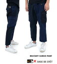 サージュデクレ カーゴパンツ メンズ ROKX SAGE DE CRET　MILITARY CARGO PANTロックス×サージュデクレ　限定カーゴパンツ　ネイビー