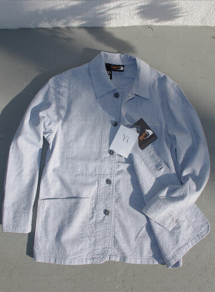 ROKX　Y's　COVER ALL JACKETロックス　ワイズ　綿麻　ジャケット　ヨウジヤマモト