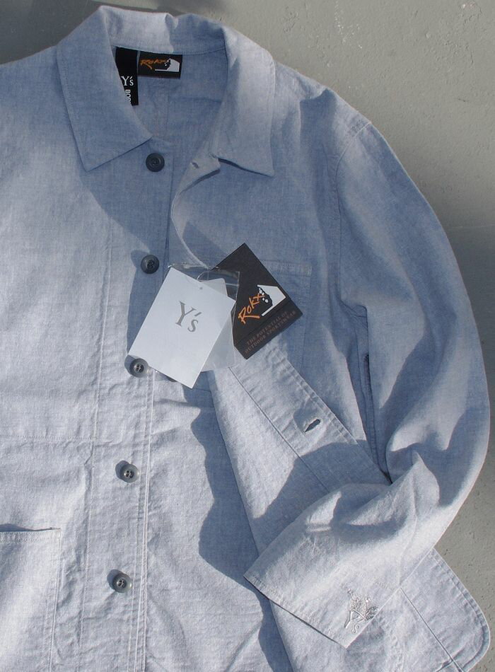 ROKX　Y's　COVER ALL JACKETロックス　ワイズ　綿麻　ジャケット　ヨウジヤマモト