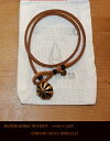 ButtonWorksAmerica【♯BrassConcho-SuedeBracelet beige】【ボタンワークス コンチョスウェードブレスレット/ベージ...