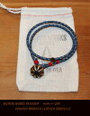 ButtonWorksAmericayConcho-BraidedBracelet lt.bluezy{^[NX R`҂ݍ݃uXbg/Cgu[z