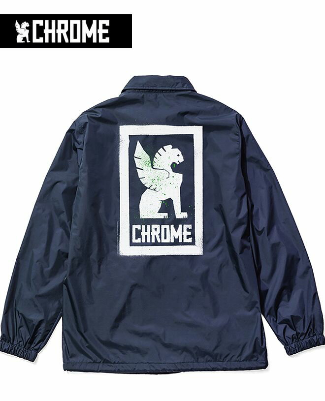 CHROME クローム 日本限定モデル ステンシル ロックアップ コーチジャケットCHROME STENCIL LOCKUP COACH JACKET