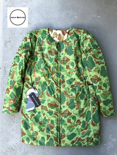 BURLAP OUTFITTER B80 Crew Long Jacketバーラップアウトフィッター リバーシブル迷彩ジャケット プリマロフト 秋冬
