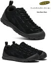 KEEN キーン ジャスパー レザー スニーカー JASPER Hairy Black/Black キーン国内正規取り扱い 女性用 レディス アウトドア アメリカ 定番人気の本革スニーカー 1026849