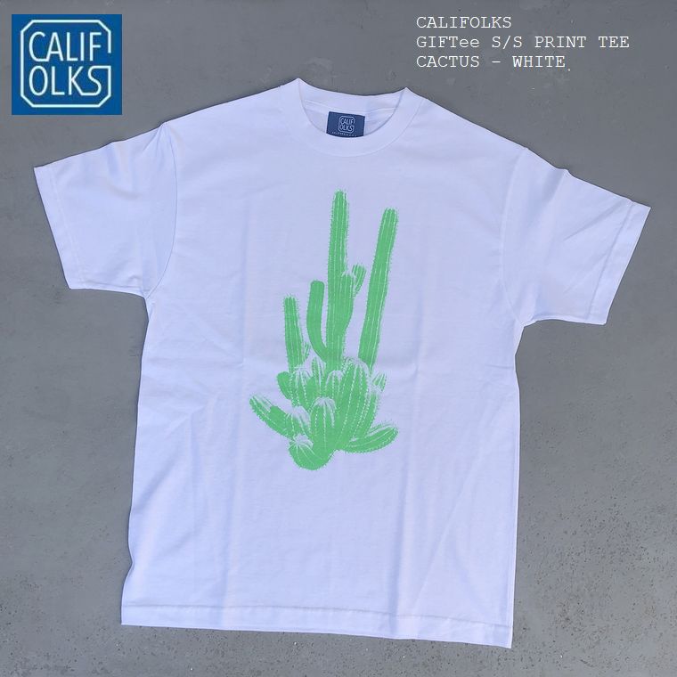 CALIFOLKS　カリフォークス　ギフトTEE　Tシャツ　サボテン　GIFTee　プリント　CUCTUS　カリフォルニア　アメリカ