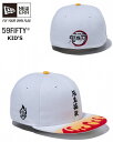 ニューエラ NEW ERA Kid's 59FIFTY 鬼滅の刃 煉獄杏寿郎 悪鬼滅殺 マルチカラー キッズ用 ベースボールキャップ 12864412