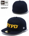 ニューエラ NEW ERA 59FIFTY NYC NYPD サイドロゴ ネイビー ニューヨーク 限定モデル 13073355