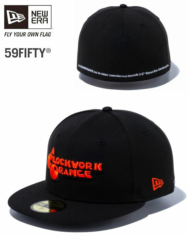 ニューエラ　NEW ERA　59FIFTY　映画　時計じかけのオレンジ　スタンリーキューブリック監督　A CLOCKWORK ORANGE　ブラック　ロゴ　キャップ　限定モデル