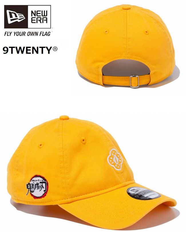 ニューエラ 9TWENTY 　鬼滅の刃　我妻善逸　鍔 Aゴールド　限定モデル　カーブドバイザー NEWERA ベースボールキャップ　12864499