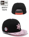 ニューエラ　NEW ERA　YOUTH　9FIFTY　 鬼滅の刃　竈門禰豆子 着物 ブラック × ダスティーローズ　ユース用　キッズ　ベースボールキャップ 12864398