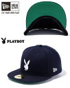 ニューエラ NEW ERA 59FIFTY PLAYBOY RABBITプレイボーイ ラビット 限定モデル ベースボールキャップ