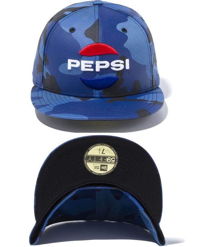 ニューエラ NEW ERA 59FIFTY ペプシ　カモ　迷彩　限定モデルPEPSI コラボ　ベースボールキャップ