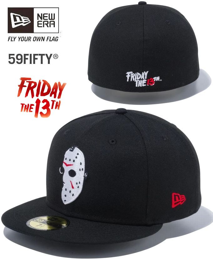 ニューエラ　NEW ERA　59FIFTY ホラームービー 映画　13日の金曜日　FRIDAY THE 13TH ジェイソン ブラック　キャップ　限定モデル