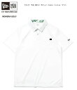 ニューエラ　NEW ERA　GOLF　ゴルフ　半袖 鹿の子 ポロシャツ Under Collar ホワイト　13516938　高機能ハイテク素材　高い通気性 メンズ