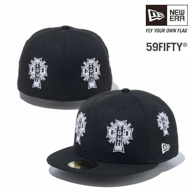 ニューエラ NEW ERA 59FIFTY DOG TOWN ドッグタウン オールオーバー ブラック 限定モデル 13772672