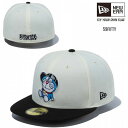 ニューエラ NEW ERA 59FIFTY ドラえもん キャップ クロームホワイト / ブラック 限定モデル 在庫限り 14174590