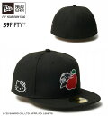 ニューエラ NEW ERA 59FIFTY HELLO KITTY ハローキティ リンゴ ブラック 限定モデル 在庫限り 14348626 ※北海道沖縄離島は...