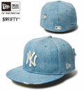 ニューエラ NEW ERA 59FIFTY デニム ダメージ ニューヨークヤンキース ウォッシュドデニム NY 限定モデル 在庫限り 14388855 ※北海...