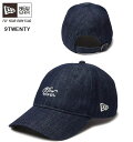ニューエラ NEWERA 9TWENTY Handwritten Logo インディゴデニム 限定モデル ベースボールキャップ 在庫限り 14388738 ※北...