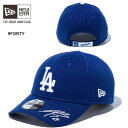 2025年モデル ニューエラ NEWERA MLB Signature 9FORTY 山本由伸 サイン入り ロサンゼルス ドジャース ダークロイヤル 限定モデ...