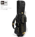 ニューエラ 【ゴルフ】 キャディーバッグ ブラック × ゴールド 13534661 フルセット用 ベーシックポーチ付き 限定モデル 在庫限り 代引き不可商品 北...