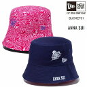 ニューエラ　NEW ERA　バケット01 リバーシブル セーラーブリム Sailor Brim ANNA SUI アナ スイ ネイビー/ピンク　限定モデル　在庫限り　14124532　世界的ウィメンズブランドANNA SUI アナスイとのコラボレーションモデル