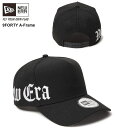 2025年モデル ニューエラ NEWERA 9FORTY A-Frame Essential エッセンシャル オールドイングリッシュ フォント ブラック 限定モ...