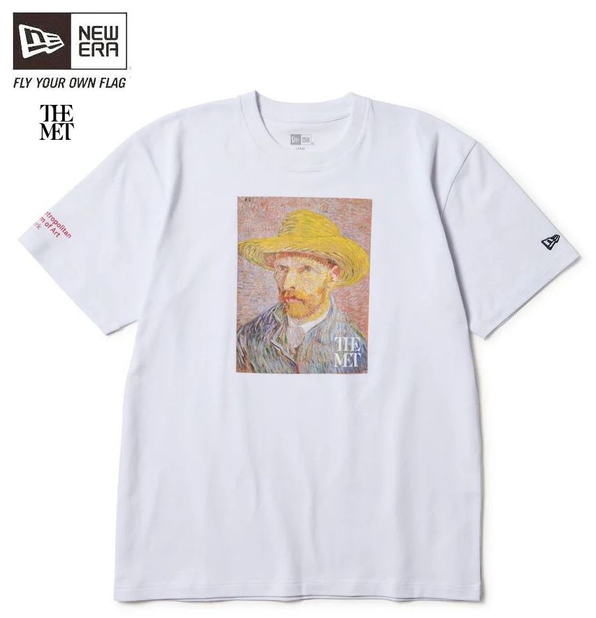 ニューエラ NEW ERA 半袖 コットン Tシャツ The Met フィンセント・ファン・ゴッホ ホワイト レギュラーフィット 限定モデル 在庫限り 1445...