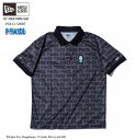 ニューエラ NEW ERA GOLF ゴルフ ポロシャツ ドラえもん パターン ブラック 限定モデル 在庫限り14520736 高機能ハイテク素材 メンズ 北海道・沖縄・離島は発送不可