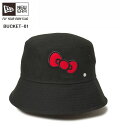 ニューエラ NEWERA バケット01 バケット01 セーラーブリム HELLO KITTY ハローキティ リボン ブラック 限定モデル 在庫限り 143486...