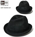 ニューエラ NEWERA ニット フェドーラ Knit Fedora 中折れハット ブラック ブラックメタルフラッグ 限定モデル ベースボールキャップ 在庫限り...