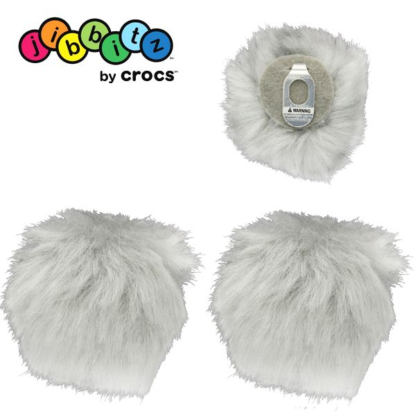 クロックス crocs【フラットシューズ用ジビッツ／クリップ式】ポムポムファー【クロックス国内正規取り扱い】