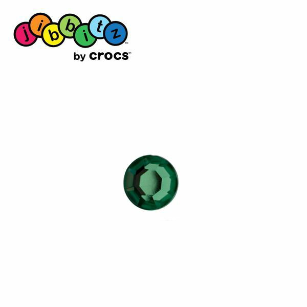クロックス crocs　ジビッツ ラインストーン　グリーン【クロックス国内正規取り扱い】