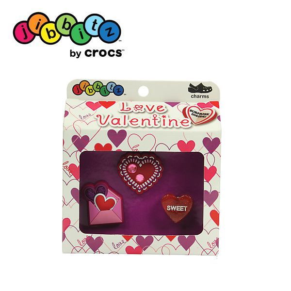 クロックス crocs　ジビッツ【Valentine 3pack/バレンタイン3パック】【クロックス国内正規取り扱い】のサムネイル