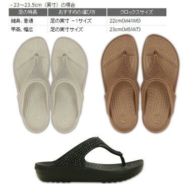 crocs　クロックス　crocs sloane diamante flip w　クロックススローンディアマンテフリップ ウィメン【クロックス国内正規取り扱い】