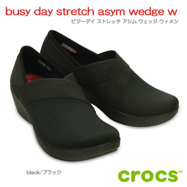 crocs　クロックスbusy day stretch asym wedge w　ビジーデイストレッチアシムウェッジウィメン【クロックス国内正規取り扱い】