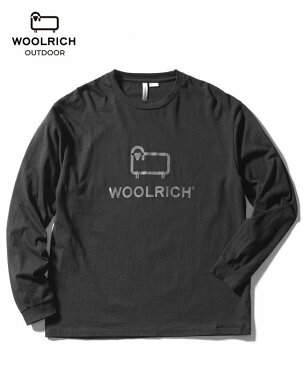 秋冬　ウールリッチ　リフレクティブ　ロゴ　ロングスリーブ　Tシャツ　アウトドアWOOLRICH OUTDOOR長袖シャツ　ウールリッチジャパン正規品