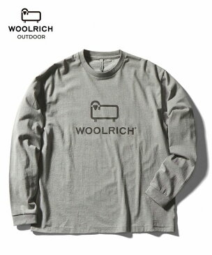 秋冬　ウールリッチ　リフレクティブ　ロゴ　ロングスリーブ　Tシャツ　アウトドアWOOLRICH OUTDOOR長袖シャツ　ウールリッチジャパン正規品